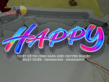 Chữ nổi mica có đèn